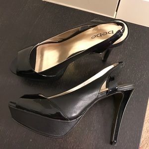 Black Bebe heels